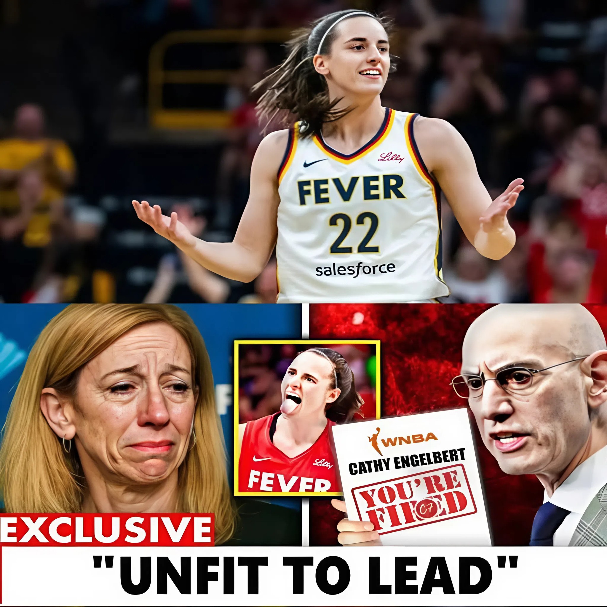 SHOCKING REPORT: Adam Silver Allegedly Forcing WNBA Boss Out After Refs Expose Anti-Caitlin Clark Bias