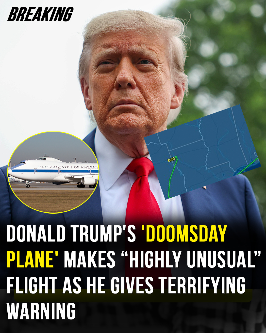 Unusual Flight of U.S. “Doomsday Plane” Draws Global Attention Amid Middle East Strain
