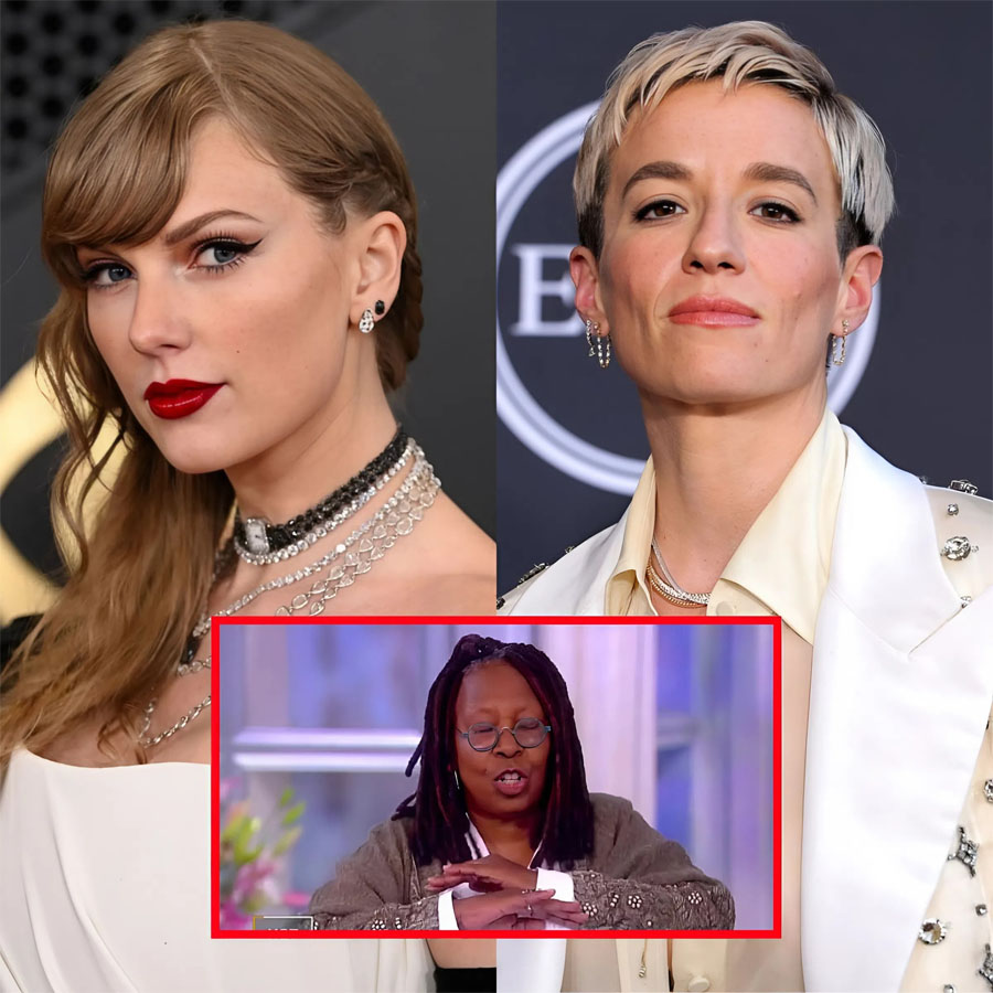 Whoopi Goldberg, Megan Rapinoe, and Taylor Swift announce with flair that they’re departing the United States.