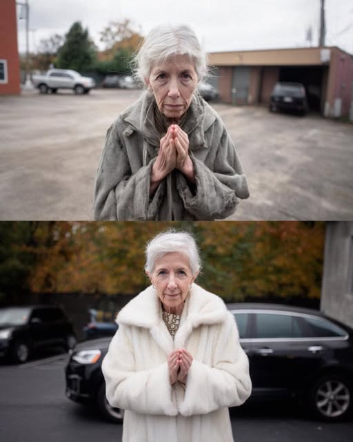 Elderly Homeless Woman Pleads for a Ride to Church, Then Returns Three Days Later in a Luxurious Gucci Coat
