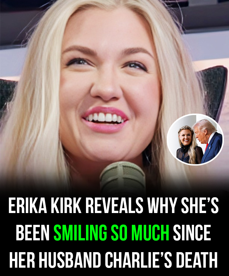 Erika Kirk reveals why she is been smiling so much since the killing of her husband