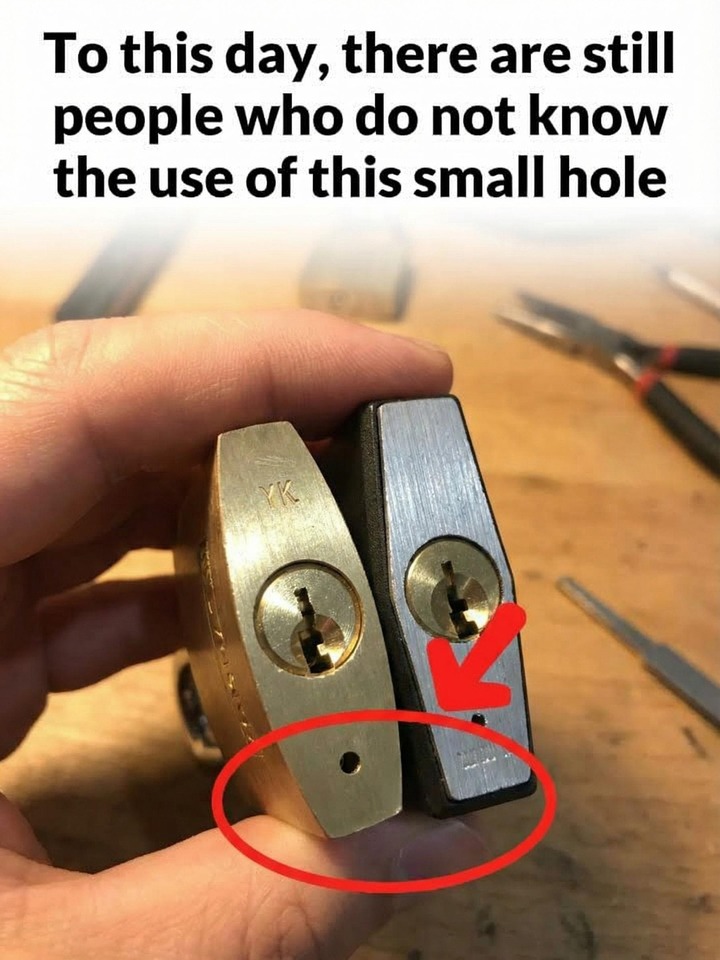 The Real Purpose of the Small Hole at the Bottom of a Padlock!