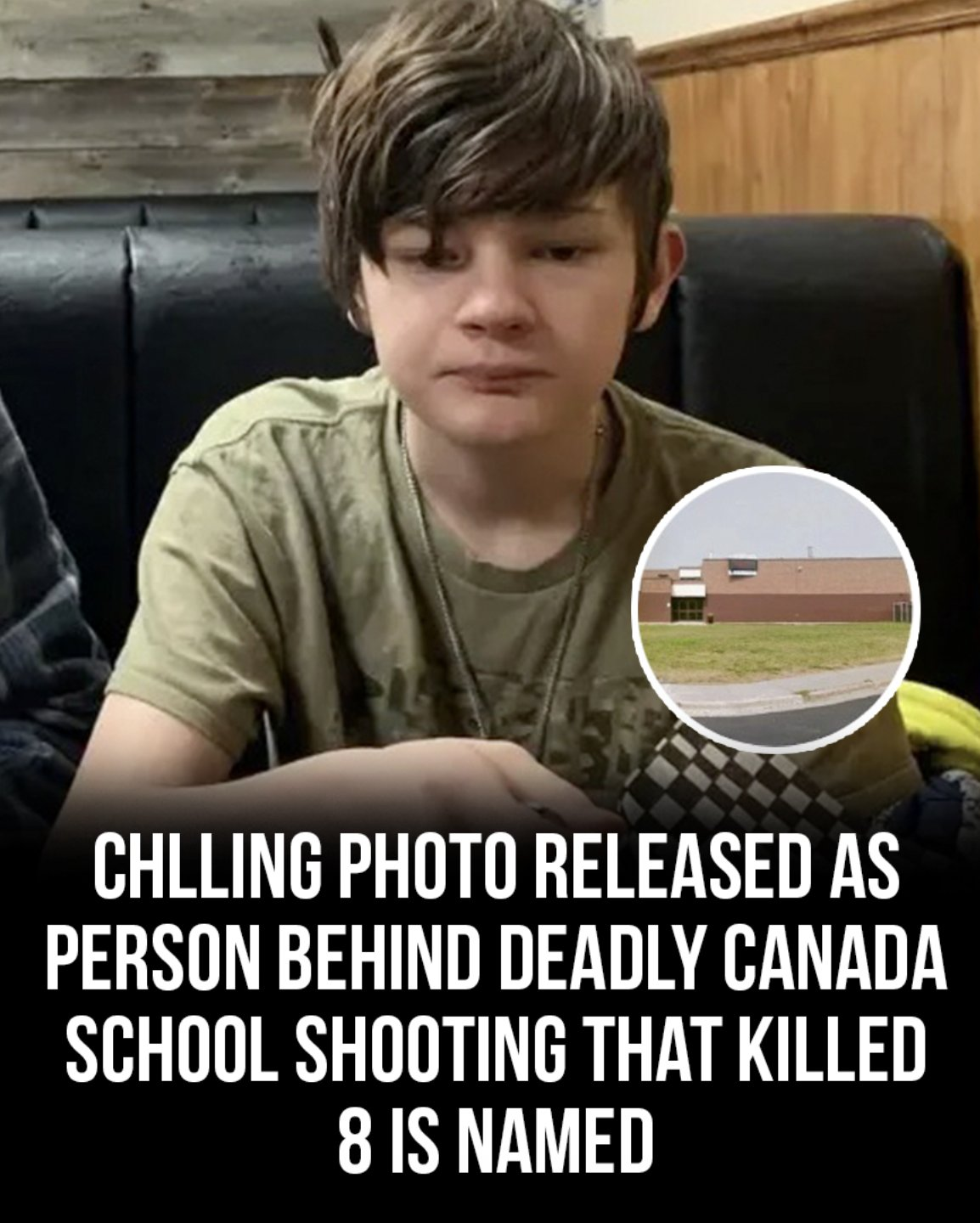 Chilling image released of suspect in deadly Canadian school shooting that killed 8