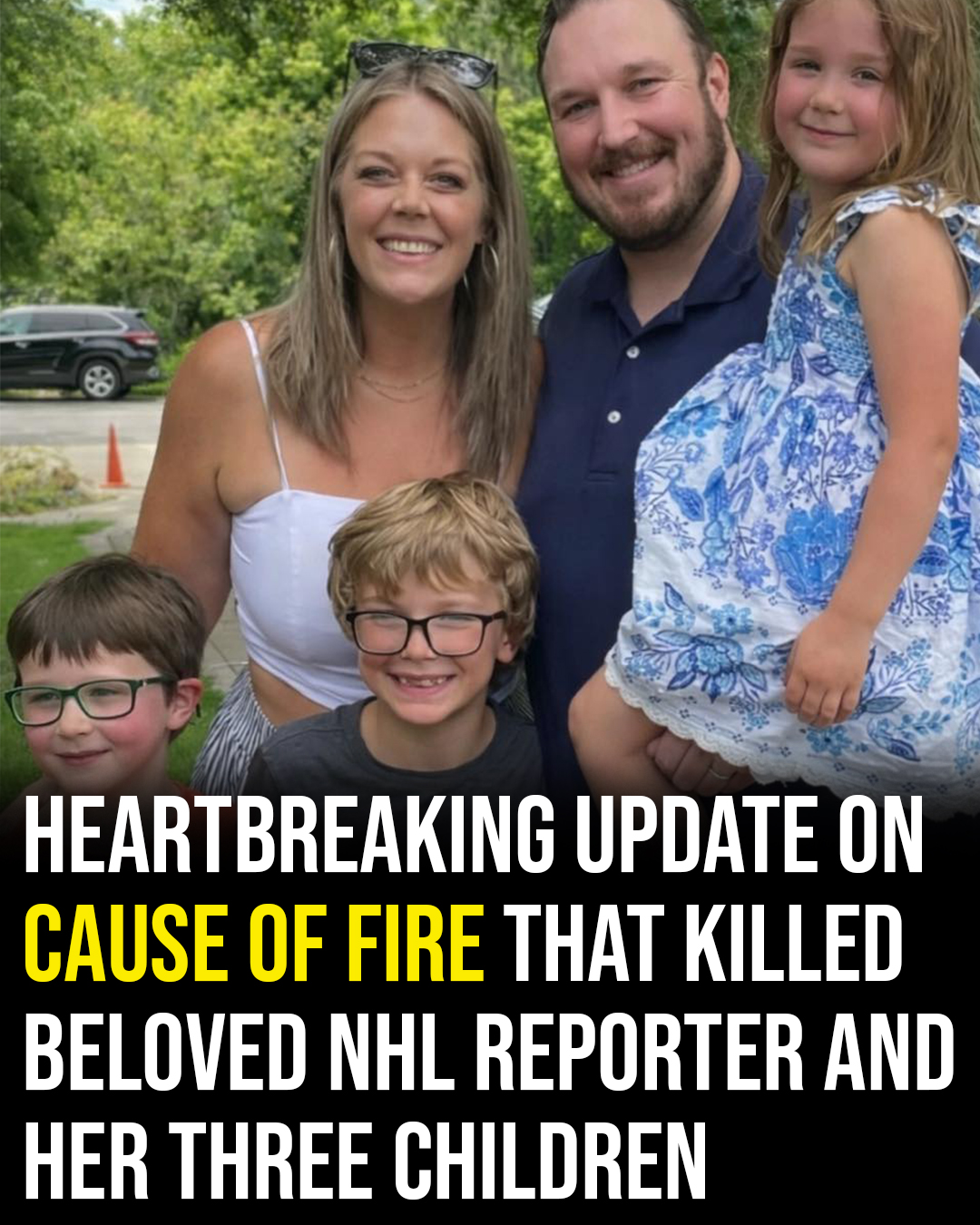 The hockey community continues to mourn a devastating loss after a house fire claimed the life of respected NHL reporter Jessi Pierce and her three young children.