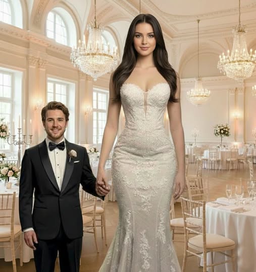 He married a woman who was 6 feet tall and the nextday she knew him…