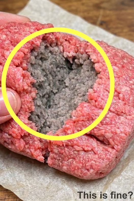 I bought this ground beef and the inside is completely grey — did the store scam me?